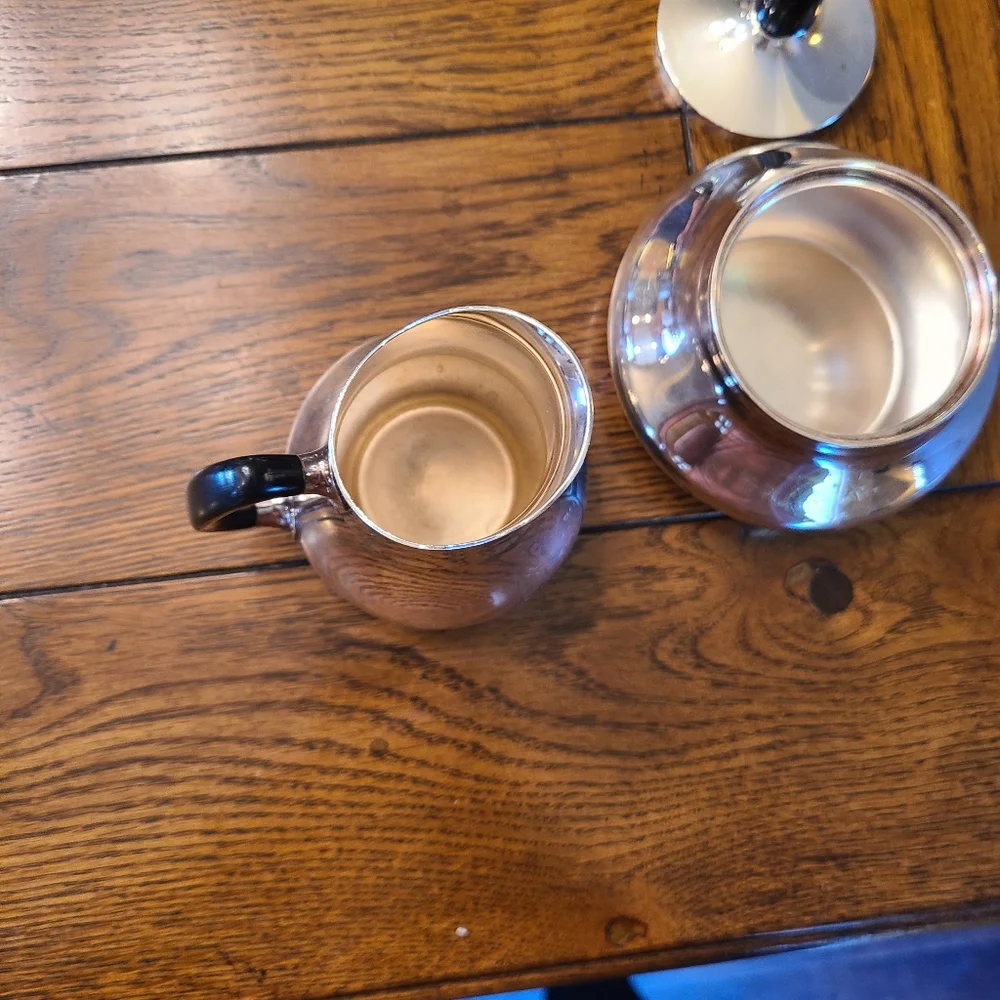 Cohr Hans Peter Jacobsen 1950s creamer and sugar set
